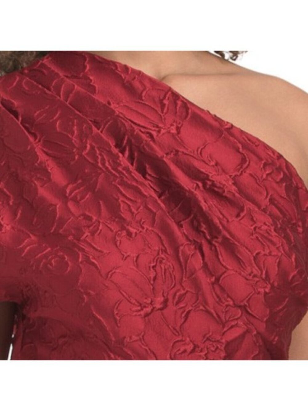 BADGLEY MISCHKA One Shoulder Jacquard Gown - Picture 3 of 4